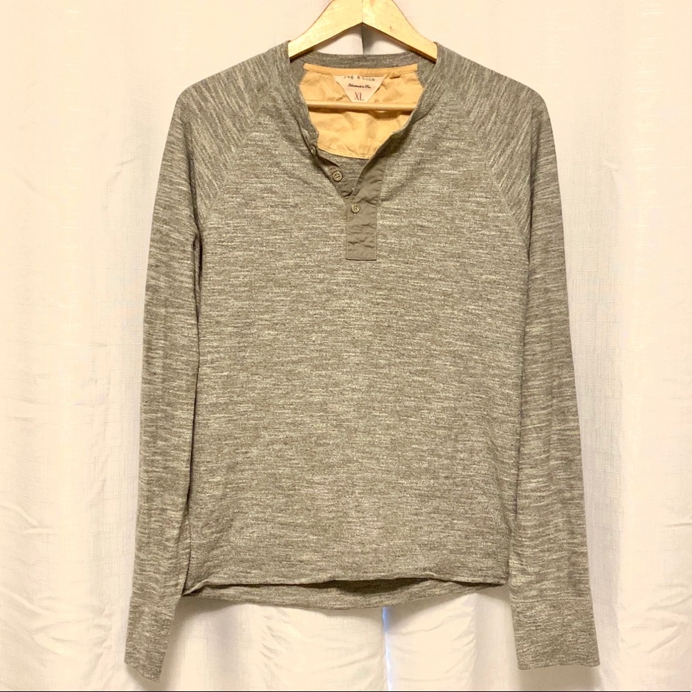 Rag and Bone Grey Shirt XL